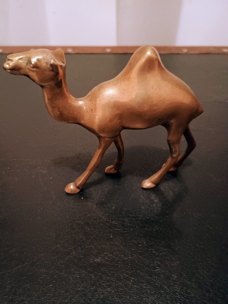 Antique Brass Camel