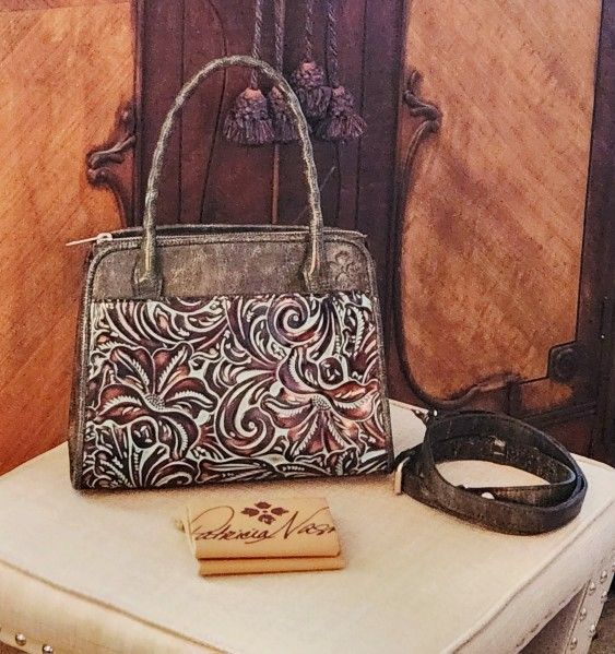 Patricia Nash Signature Hand Tooled Leather Handbag