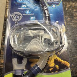 NEW TUSA SPORT ADULT PRO SERIES SNORKEL MASK SET