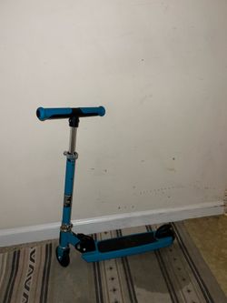 Blue scooter