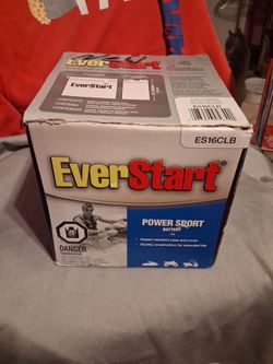 New motorcycle battery