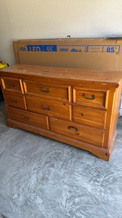 Hard wood dresser- in Stockton