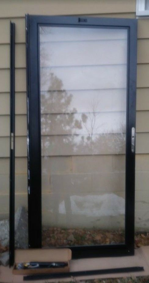 Larson Aluminum Storm Door Full View Solid Glass For Sale In