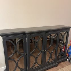 Slim Console Cabinet TV Stand $300