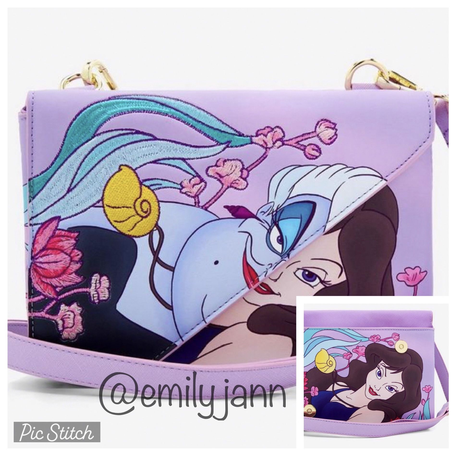 The Little Mermaid Ursula and Venessa Purse