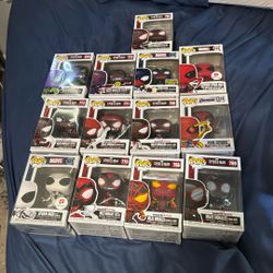 Spiderman Funko pop Lot