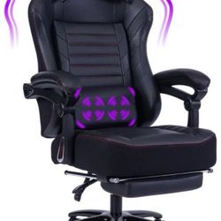 Brand New Big and Tall Gaming Chair with Footrest and Massage