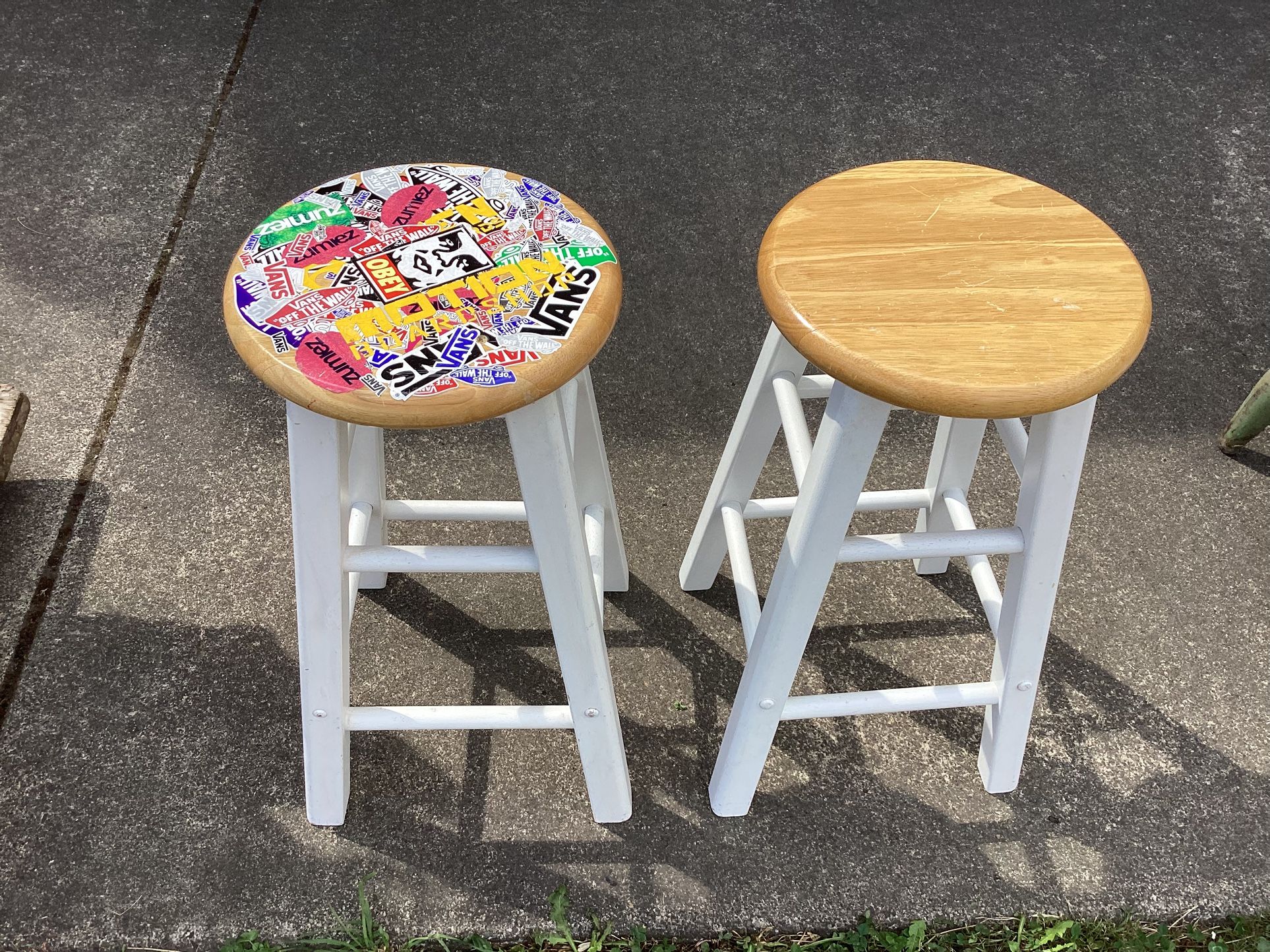 Two Stools 24” Tall