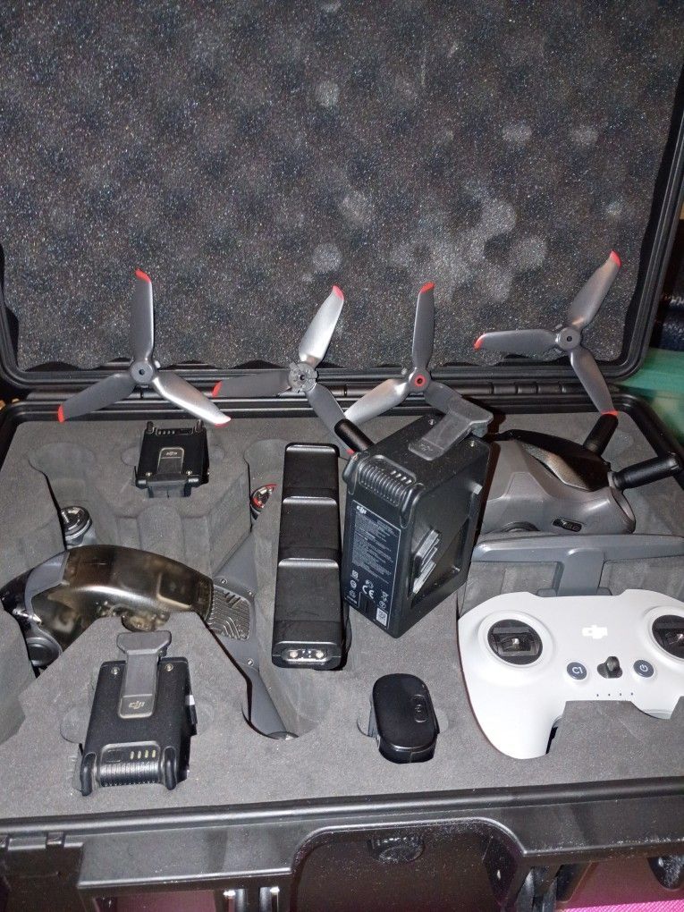 DJI Pfv Drone W Google's & Two Controllers