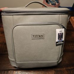 New Titan Faux Leather Cooler Tote 