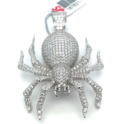 925 Silver CZ Spider Pendant 17.22g 187621