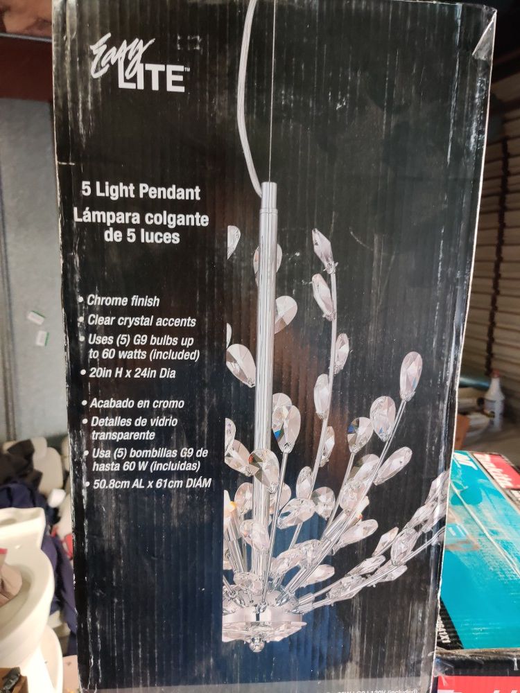 5 LIGHT PENDANT CHANDELIER