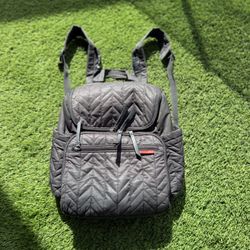 Skip Hop Diaper Bag Backpack: Forma, Multi-Function Baby Travel Bag with Changing Pad & Stroller Attachment, Jet Black