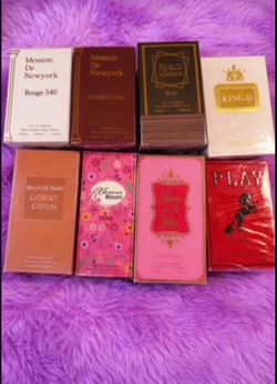 Variety of men and women fragrances. Great gift for Mother’s Day and Father’s Day or daily use. $10 EACH