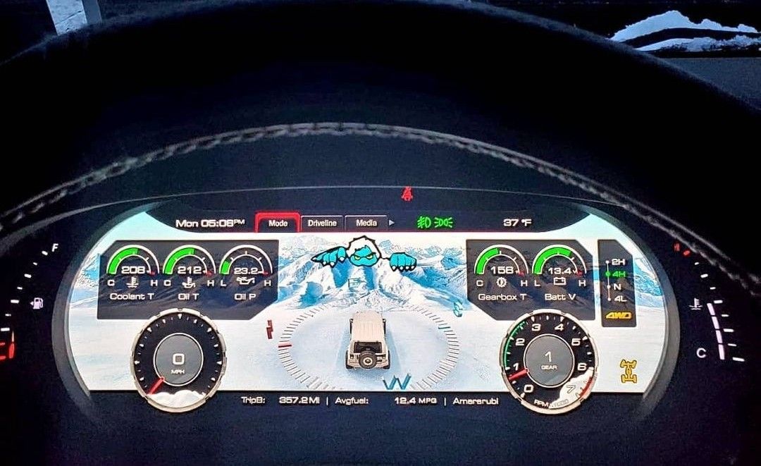 Carabotor JPRO DIGITAL DASH FOR JEEP WRANGLER