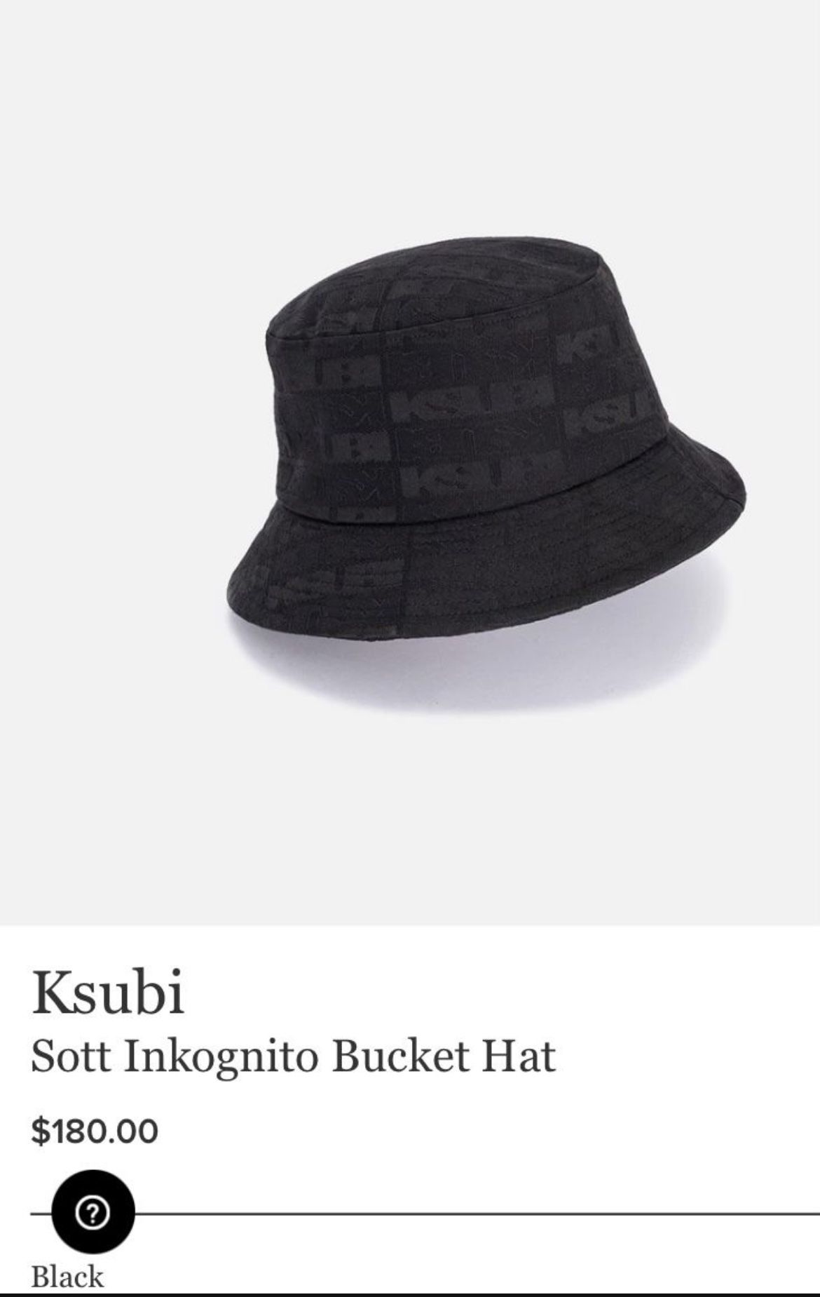 Ksubi Sott Inkognito Bucket Hat From Kith
