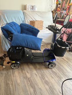 4-Wheel Electric Mobility Scooter Blue