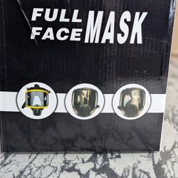 Full FACE Mask REUSABLE Vapor With 40MM Filter 