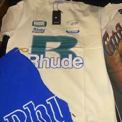 Rhude shirt & Shorts sz M or sz L new w tags