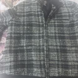 Chico  twid Bomber Size 2 Size L Used But Clean $25