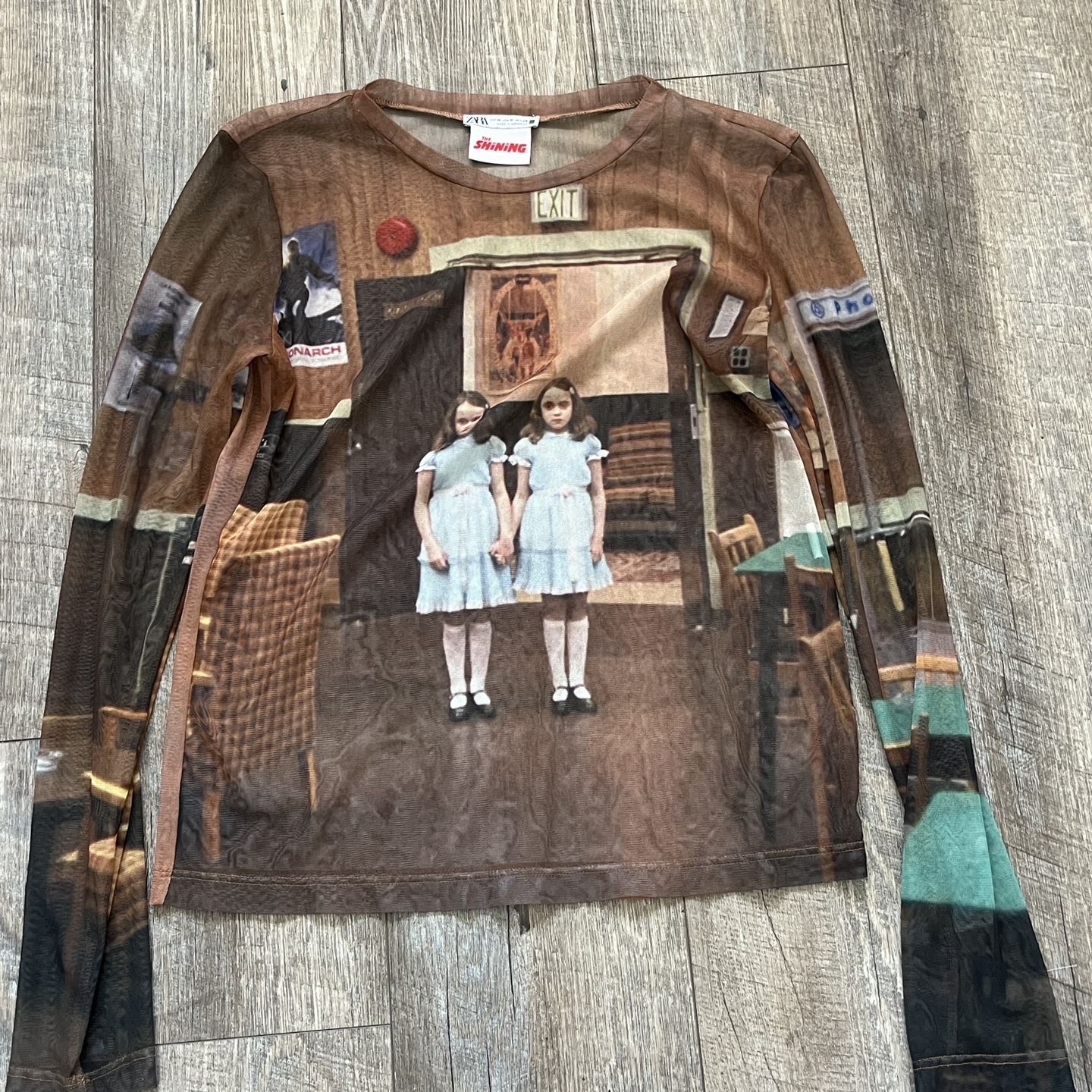 トップス Second Skin\"Shining\" Movie print zara Zara X the Shining Shirt Zara T Shirt Zara the Shining Made
