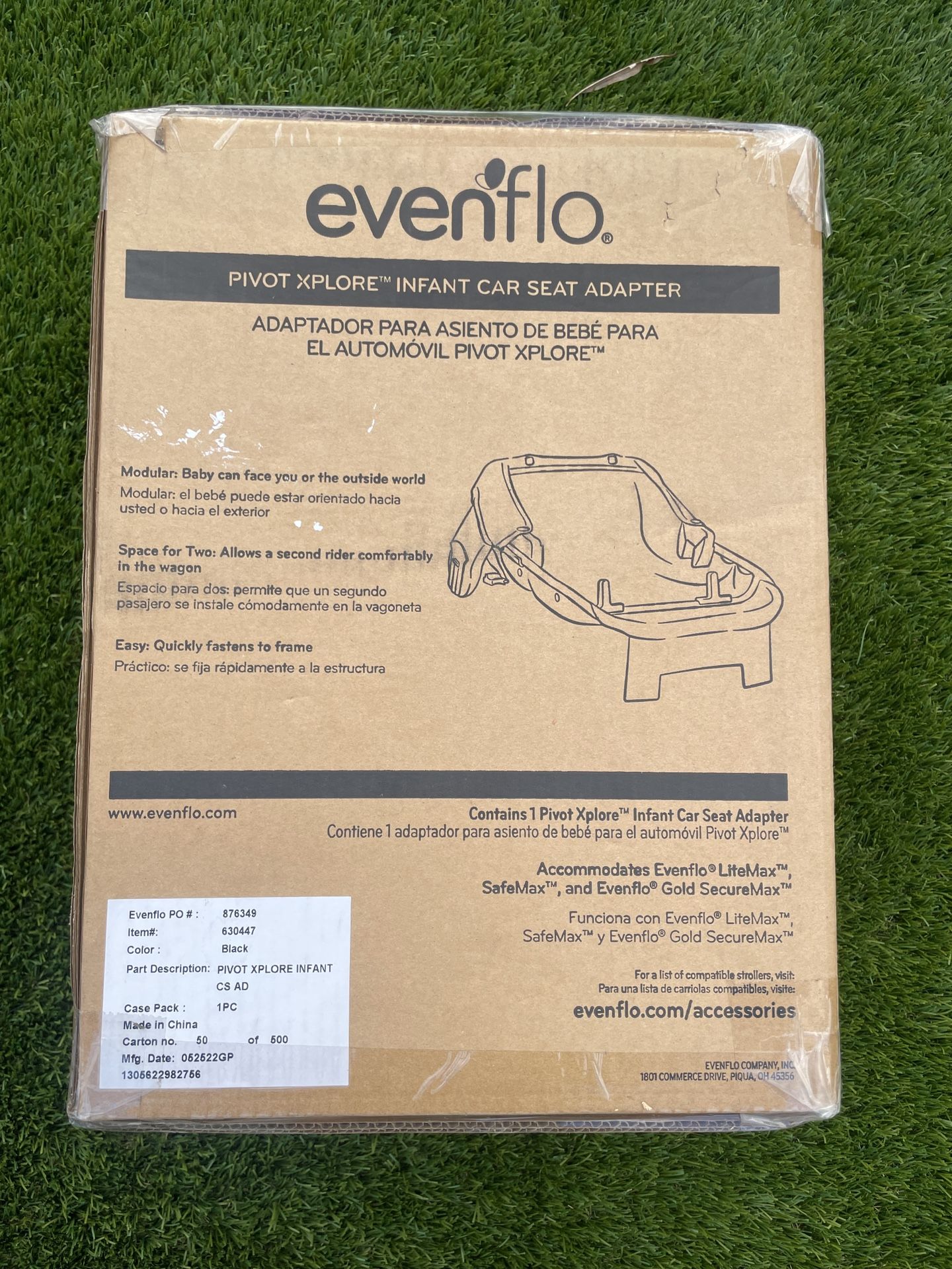 Even Flo infant Car seat Adapter