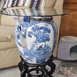Asian Blue and White teapot