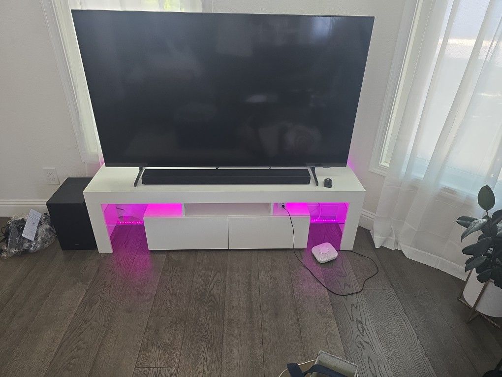 TV Stand With Accent Lights