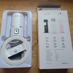 EARO360 360° Auto Tracking Phone Holder, Face/Body Tracking, White 