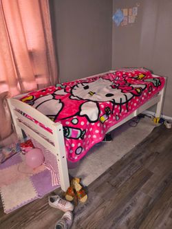 White twin bed frame ONLY