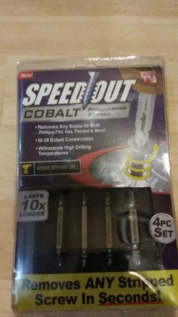 Cobalt speed out damaged screw extractor