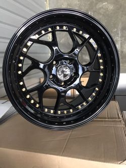 Brand new gloss black 18" 5 lug wheels