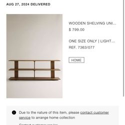 Zara Home Elm Wood Shelving Unit
