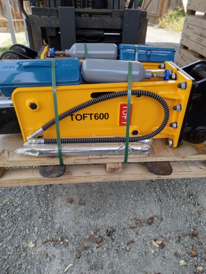 Toft 600 Breaker Attachment For Excavators 4-8 Tons. New!