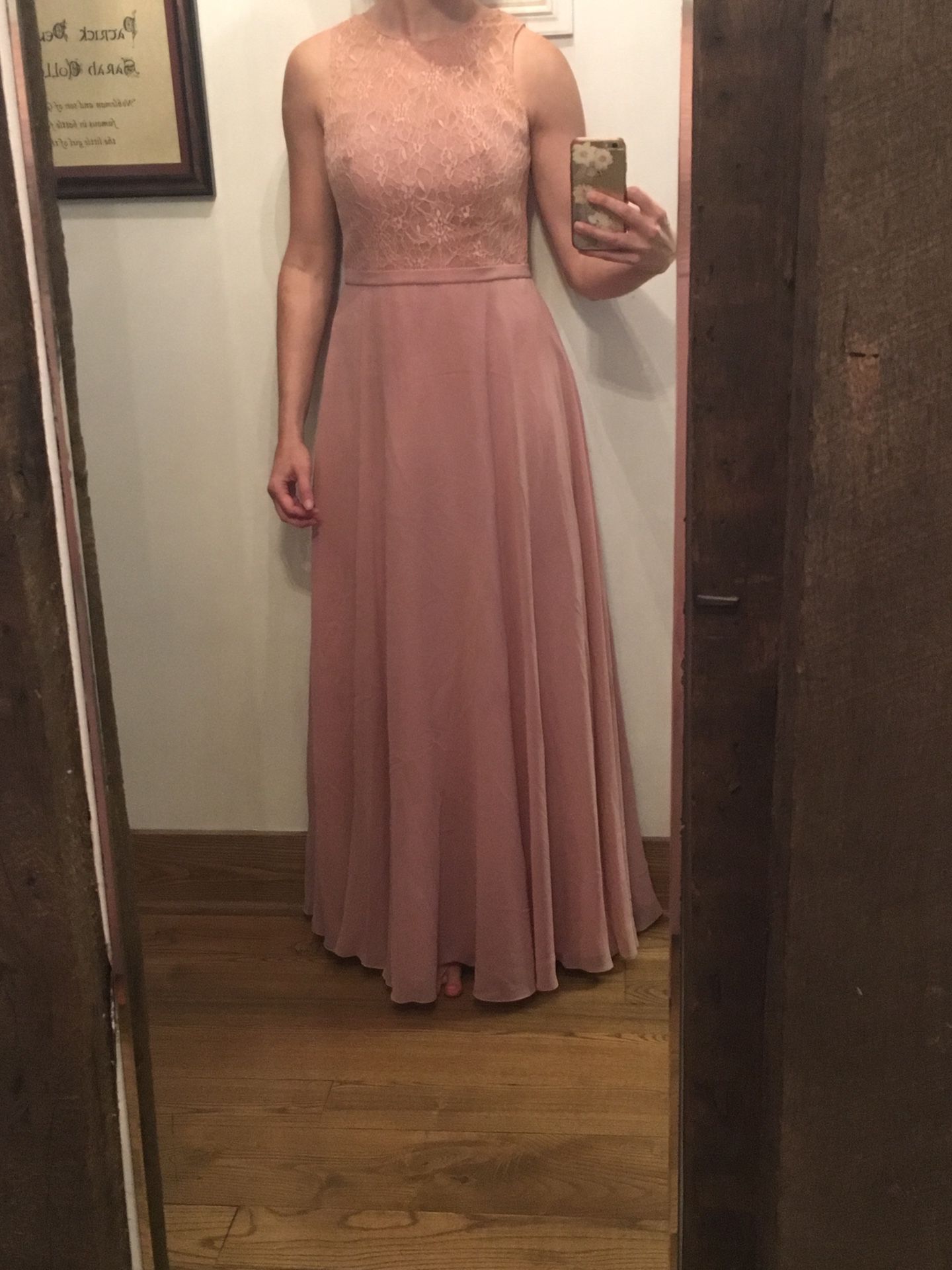 Blush pink formal dress