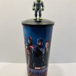 Avengers Endgame Movie Theater Exclusive Cup W/Lid & Straw Hulk Topper Marvel