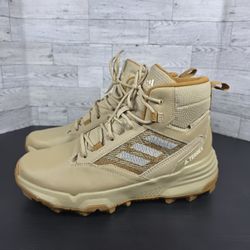Adidas Men's Terrex Unity Leather Mid Rain.RDY Outdoor Boots Size 10 