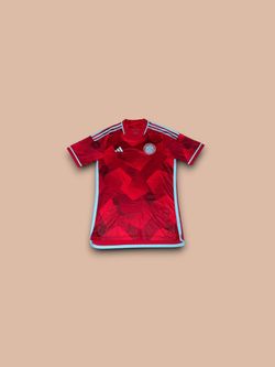 Adidas Colombia 2022 Men’s Medium AeroReady Authentic Away Red Soccer Jersey
