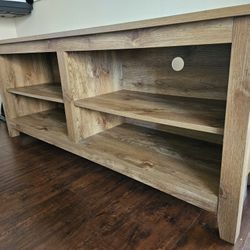 Rustic Oak TV Stand Book Case