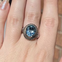 Blue Topaz Ring 