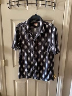 Camisa LEVI’S RELAXED Blanco Con Gris - Size S