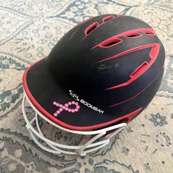 Boombah Red/ Black Helmet