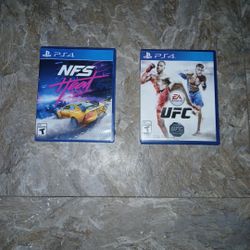 2 Ps4 Games Need For Speed Heat And UFC