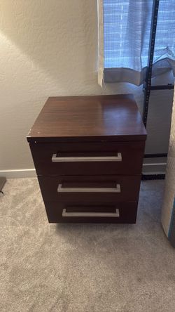 Brown Wood Night Stand