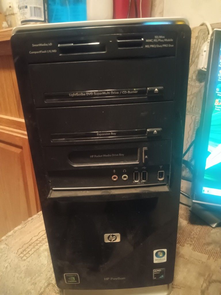HP Pavilion Computer Tower Dell Monitor $75