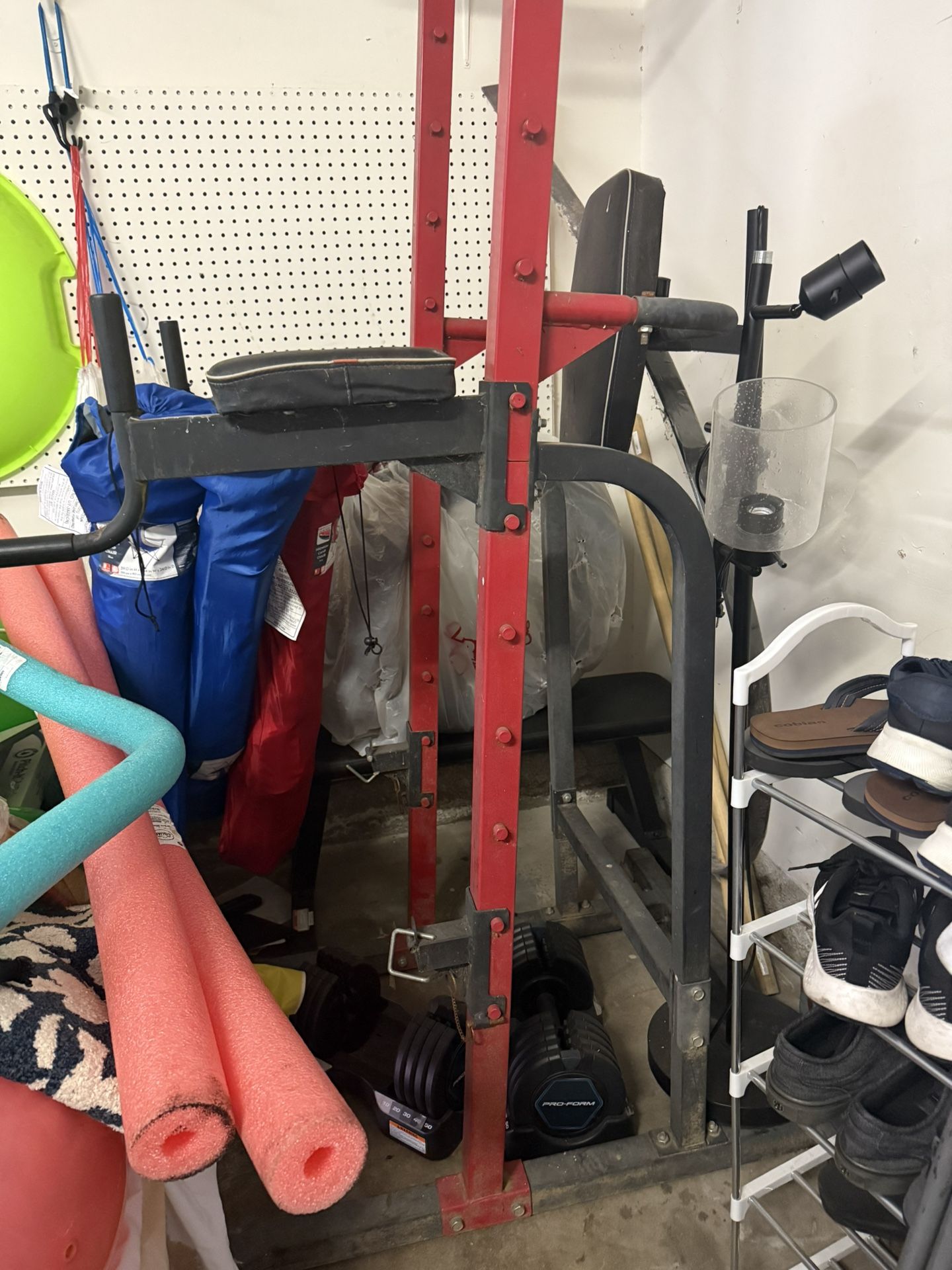Pull-up Bar, bench, And Weights 