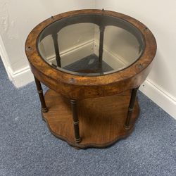 Wooden Antique End Table  