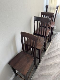 Red wood Mahogany Chairs (5)