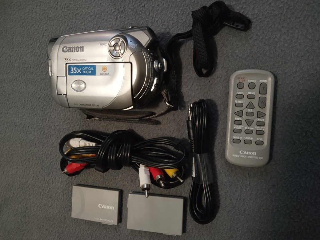 Canon DVD Camcorder Dc230 35x Optical Zoom 1000x Digital Zoom
