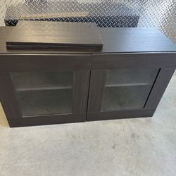 IKEA Cabinet Glass Door 2 Adjustable Shelf 